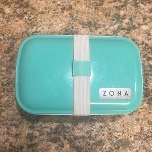 Turquoise Zona 3 compartment lunchbox